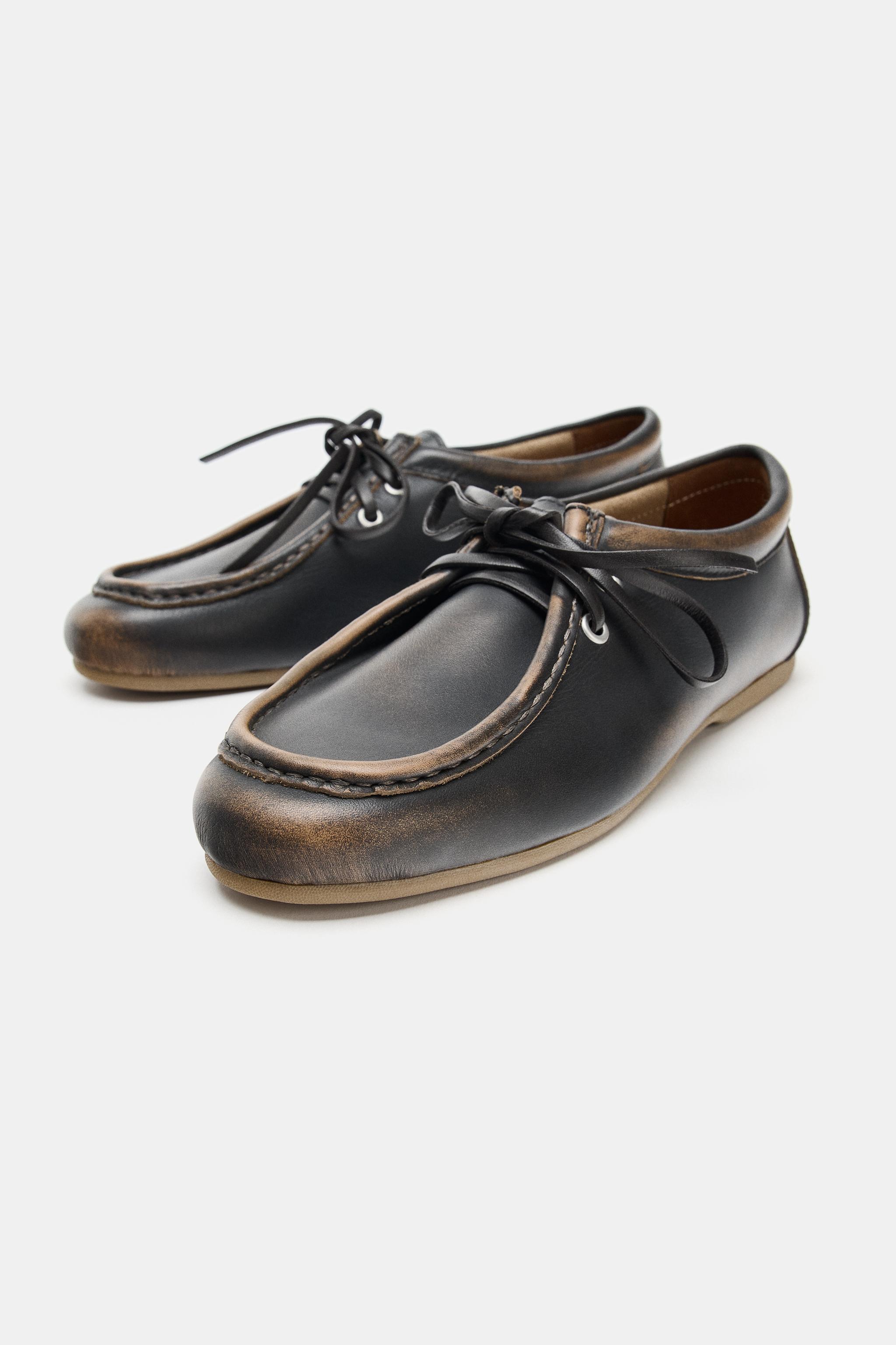 MOCASSINS BATEAU EN CUIR
